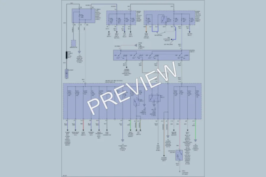2000 Toyota Avalon Power Distribution wiring diagram preview