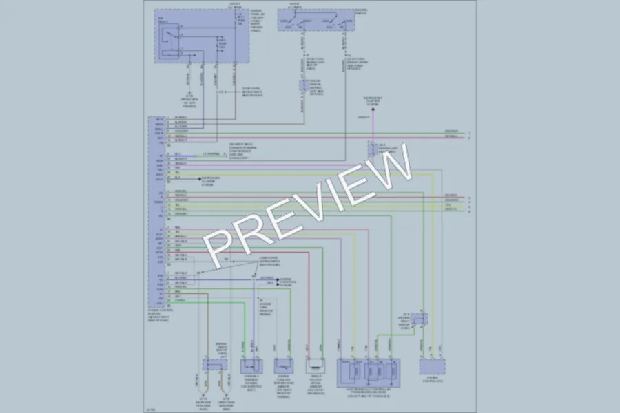 2000 Toyota Avalon Transmission wiring diagram preview