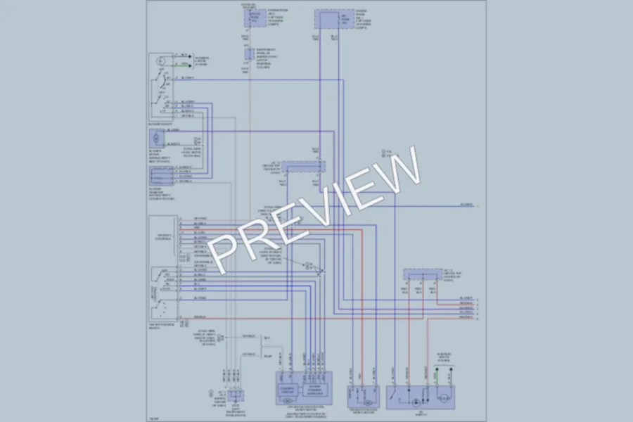 2000 Toyota Camry Air Conditioning wiring diagram preview