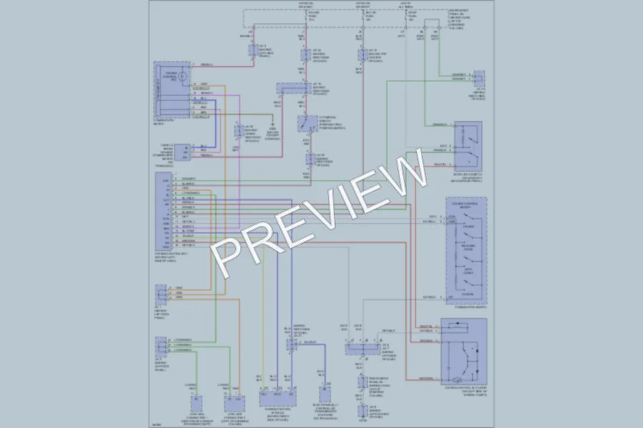 2000 Toyota Camry Cruise Control wiring diagram preview
