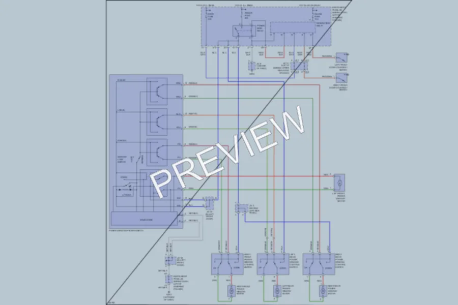 2000 Toyota Camry Power Windows wiring diagram preview