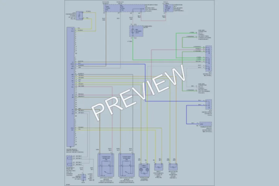 2000 Toyota Camry Supplemental Restraints wiring diagram preview