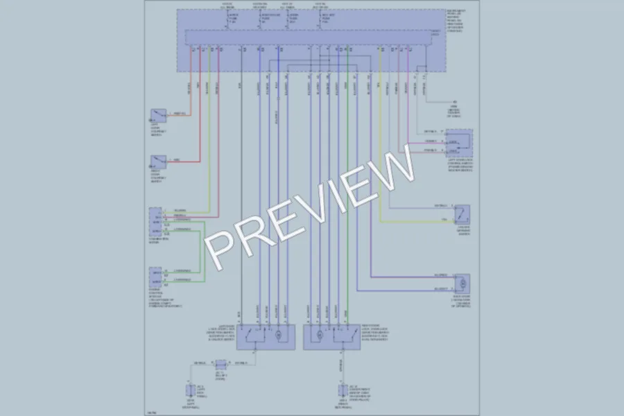 2000 Toyota Celica Power Door Locks wiring diagram preview