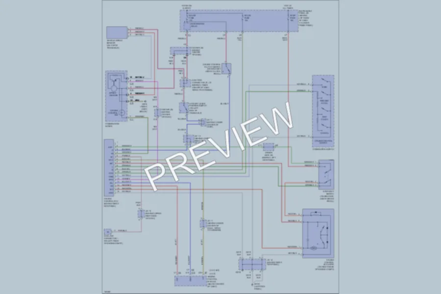 2000 Toyota Corolla Cruise Control wiring diagram preview