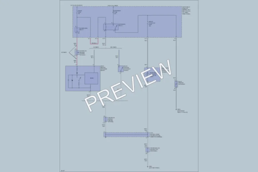 2000 Toyota Corolla Defoggers wiring diagram preview