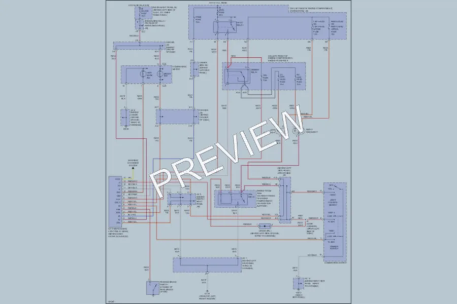 2000 Toyota Corolla Headlights wiring diagram preview