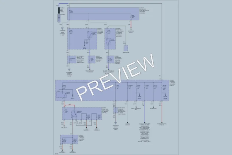 2000 Toyota Corolla Power Distribution wiring diagram preview