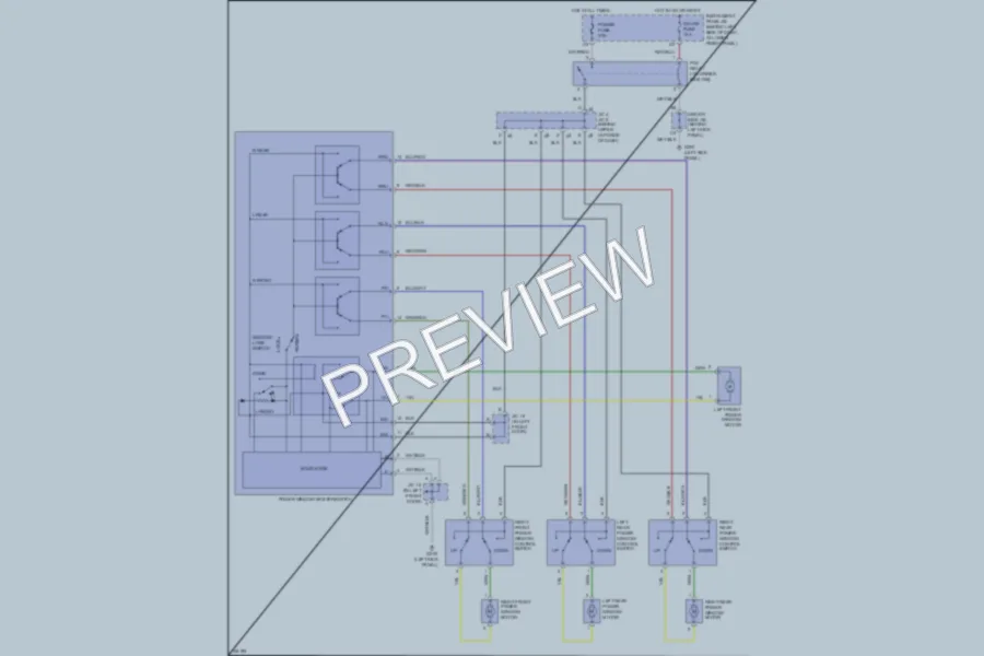 2000 Toyota Corolla Power Windows wiring diagram preview