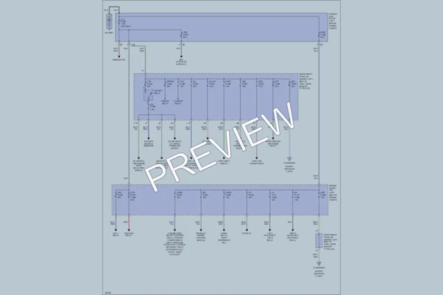 2000 Toyota Echo Power Distribution wiring diagram preview