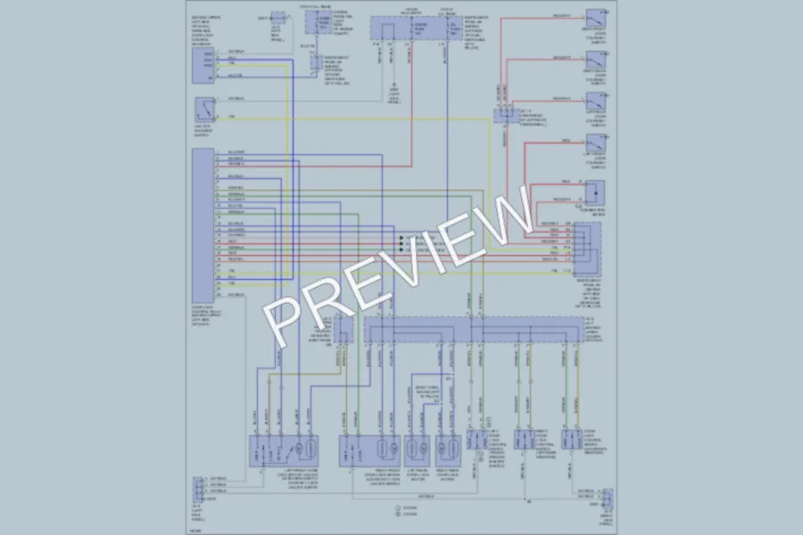 2000 Toyota Echo Power Door Locks wiring diagram preview