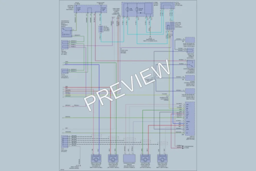 2000 Toyota LandCruiser Anti Lock Brakes wiring diagram preview