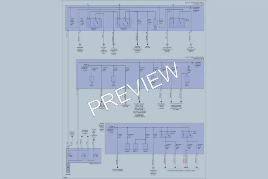2000 Toyota LandCruiser Power Distribution wiring diagram preview