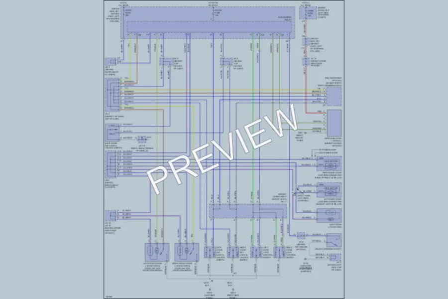 2000 Toyota Sienna Power Door Locks wiring diagram preview