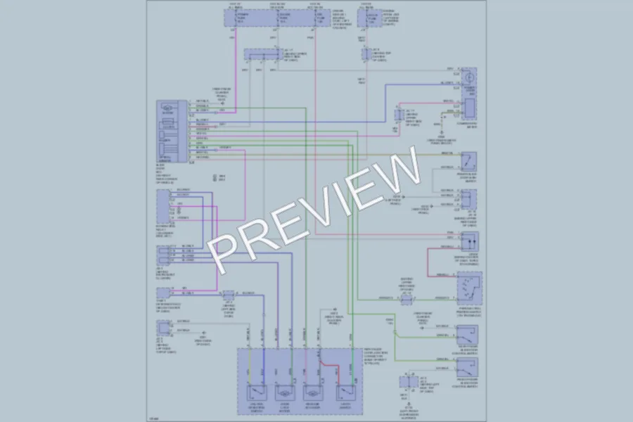 2000 Toyota Sienna Trunk Tailgate Fuel Door wiring diagram preview
