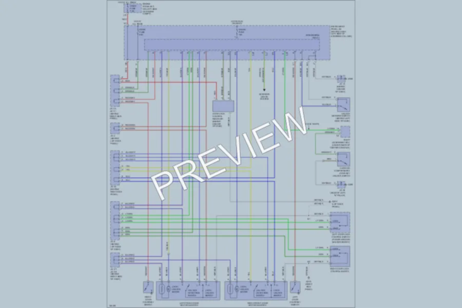 2000 Toyota Solara Power Door Locks wiring diagram preview