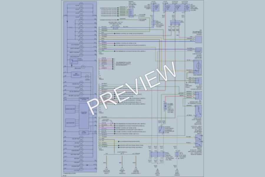 2000 Toyota Tacoma Instrument Cluster wiring diagram preview