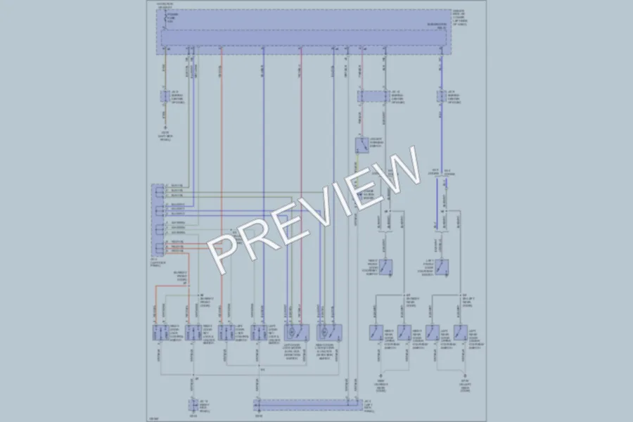 2000 Toyota Tundra Power Door Locks wiring diagram preview