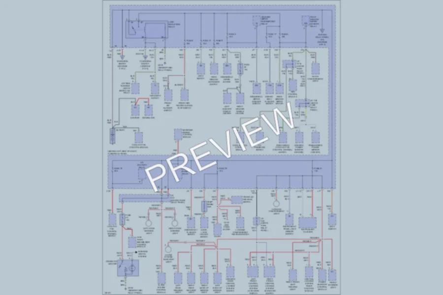 2000 Volkswagen Cabrio Power Distribution wiring diagram preview