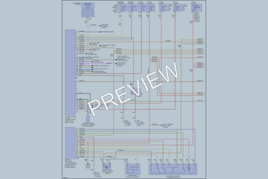 2000 Volkswagen Golf Anti Theft wiring diagram preview