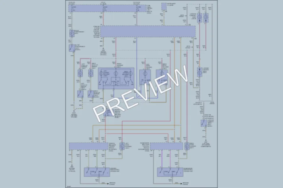 2000 Volkswagen Golf Interior Lights wiring diagram preview