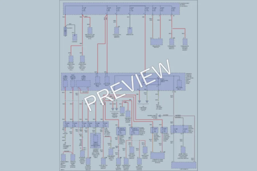 2000 Volkswagen Golf Power Distribution wiring diagram preview