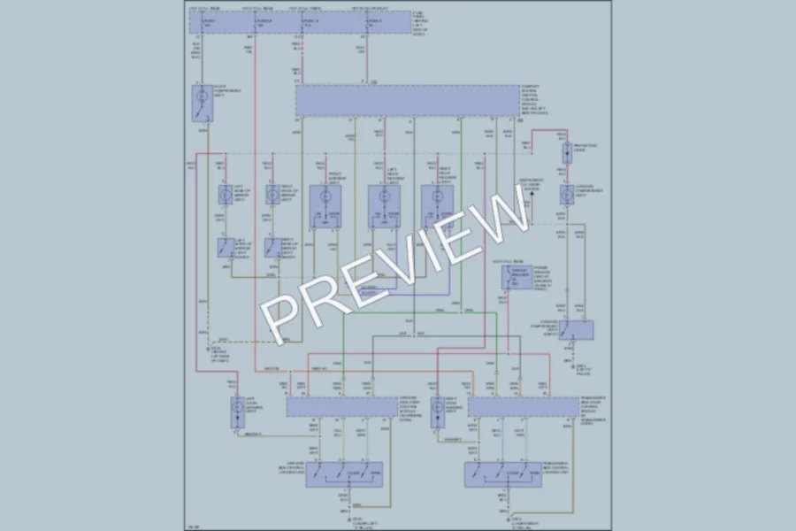 2000 Volkswagen NewBeetle Interior Lights wiring diagram preview