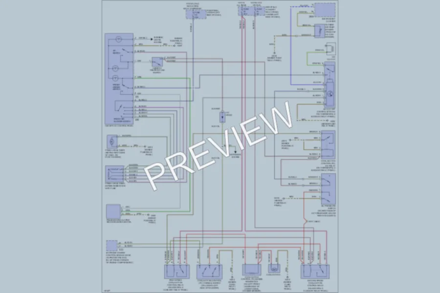 2000 Volkswagen Passat Air Conditioning wiring diagram preview