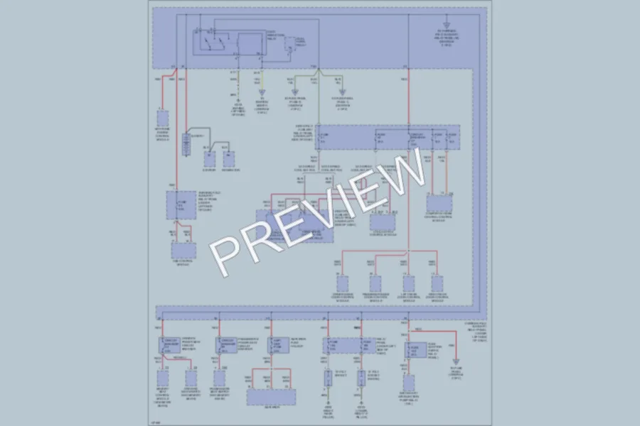 2000 Volkswagen Passat Power Distribution wiring diagram preview