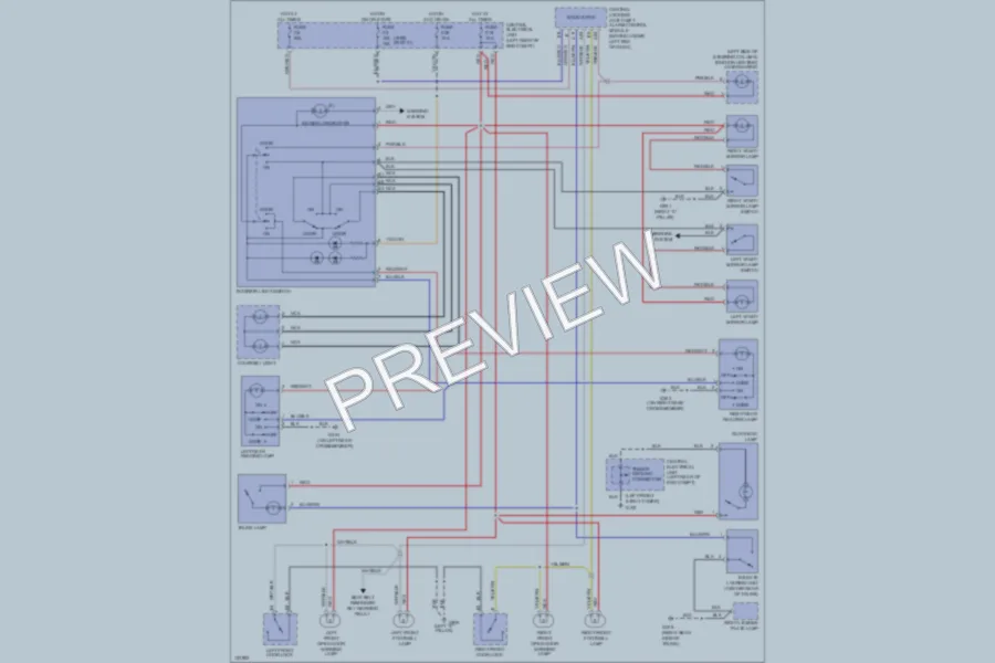 2000 Volvo C70 Interior Lights wiring diagram preview