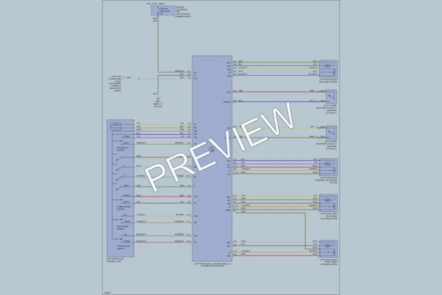 2000 Volvo C70 Memory Systems wiring diagram preview