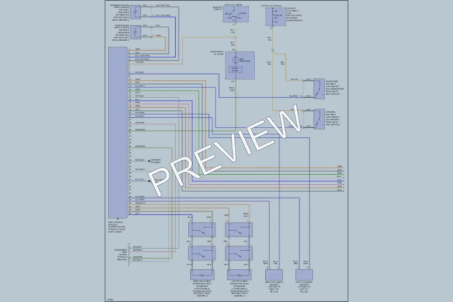 2000 Volvo C70 Supplemental Restraints wiring diagram preview