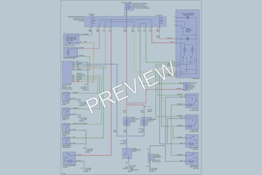 2000 Volvo S40 Interior Lights wiring diagram preview