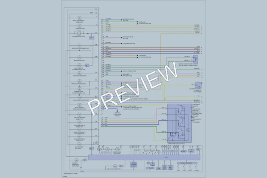 2000 Volvo S70 Instrument Cluster wiring diagram preview