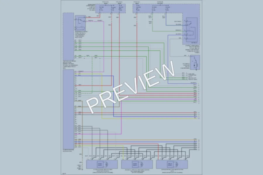 2000 Volvo S80 Air Conditioning wiring diagram preview