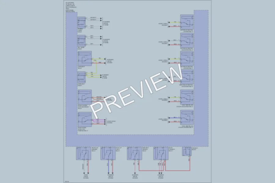 2000 Volvo S80 Body Computer wiring diagram preview