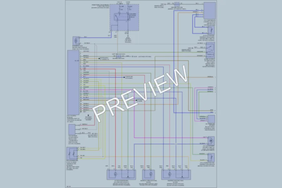 2000 Volvo V40 Air Conditioning wiring diagram preview