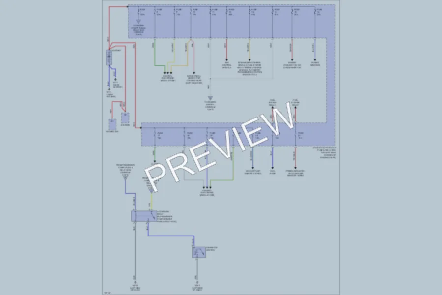 2000 Volvo V40 Power Distribution wiring diagram preview
