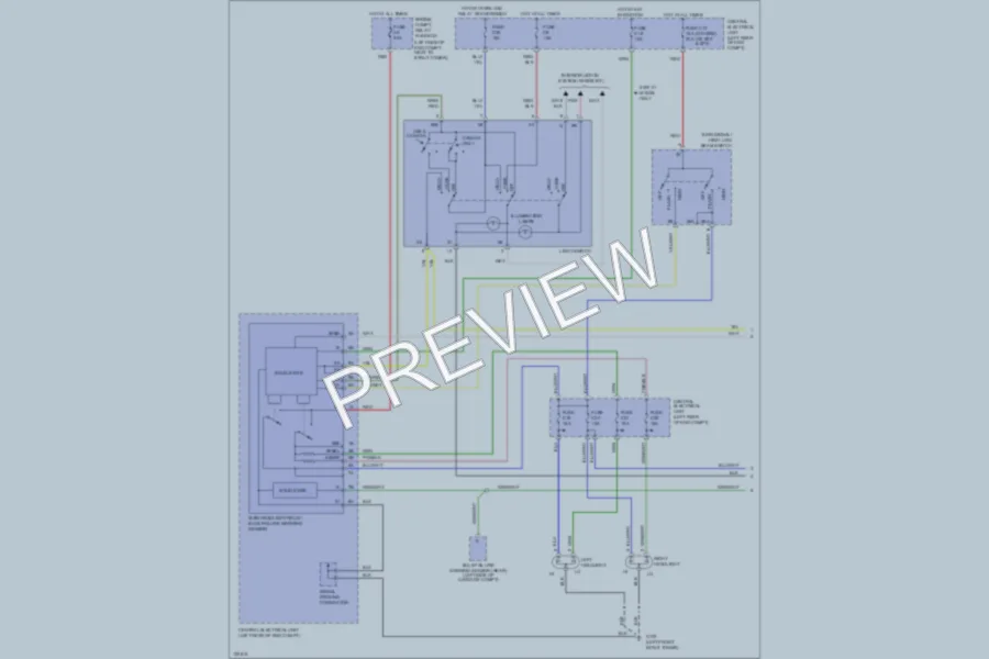 2000 Volvo V70 Headlights wiring diagram preview