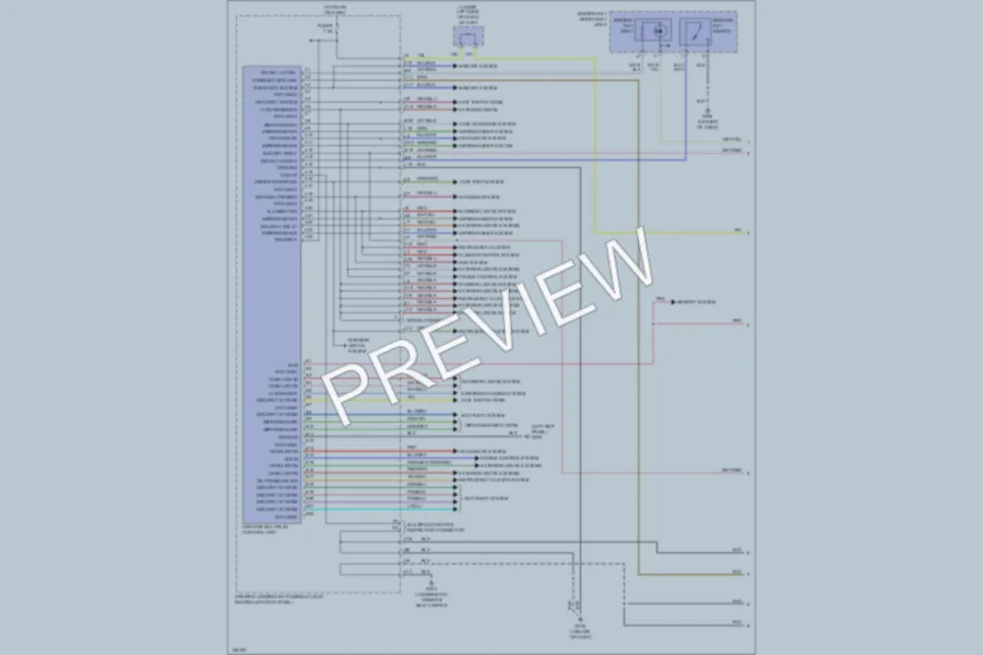 2001 Acura 32CL Body Control Modules wiring diagram preview