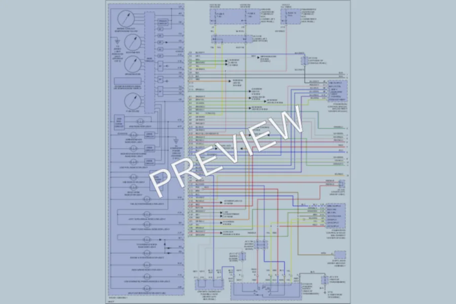 2001 Acura 32CL Instrument Cluster wiring diagram preview