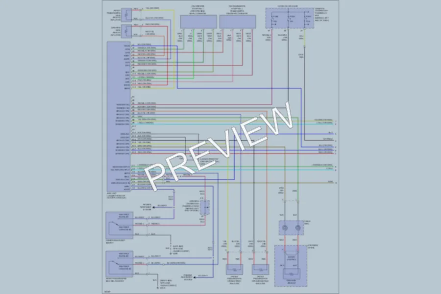 2001 Acura 32CL Supplemental Restraints wiring diagram preview
