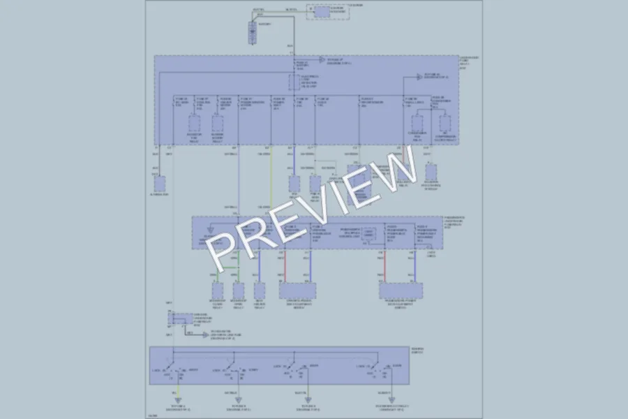 2001 Acura 32TL Power Distribution wiring diagram preview