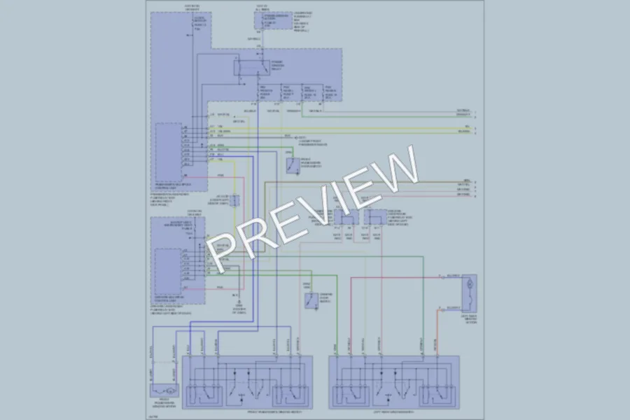 2001 Acura 32TL Power Windows wiring diagram preview