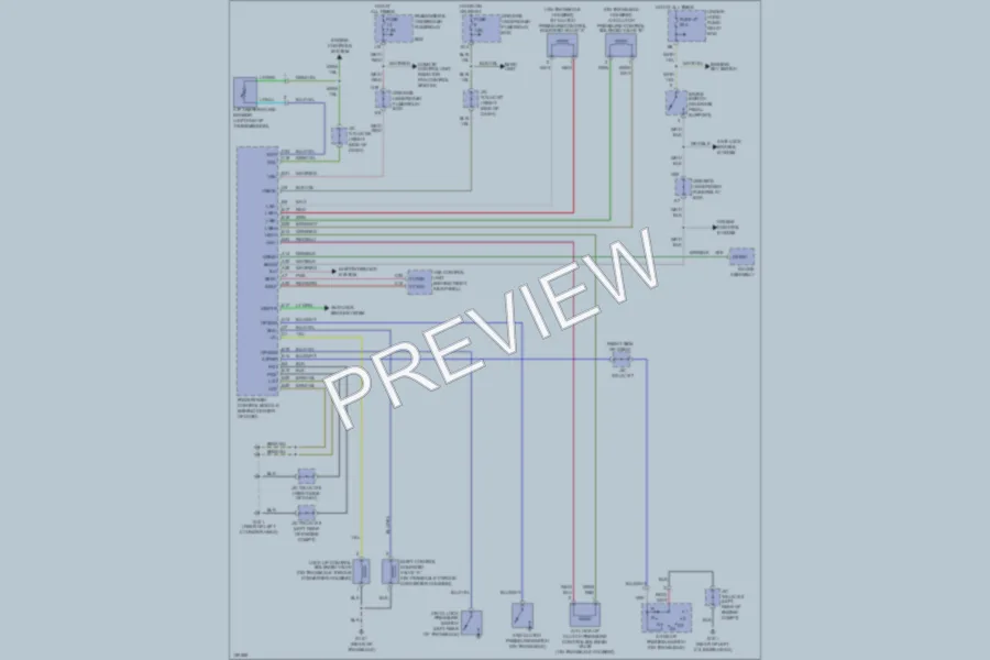 2001 Acura 32TL Transmission wiring diagram preview
