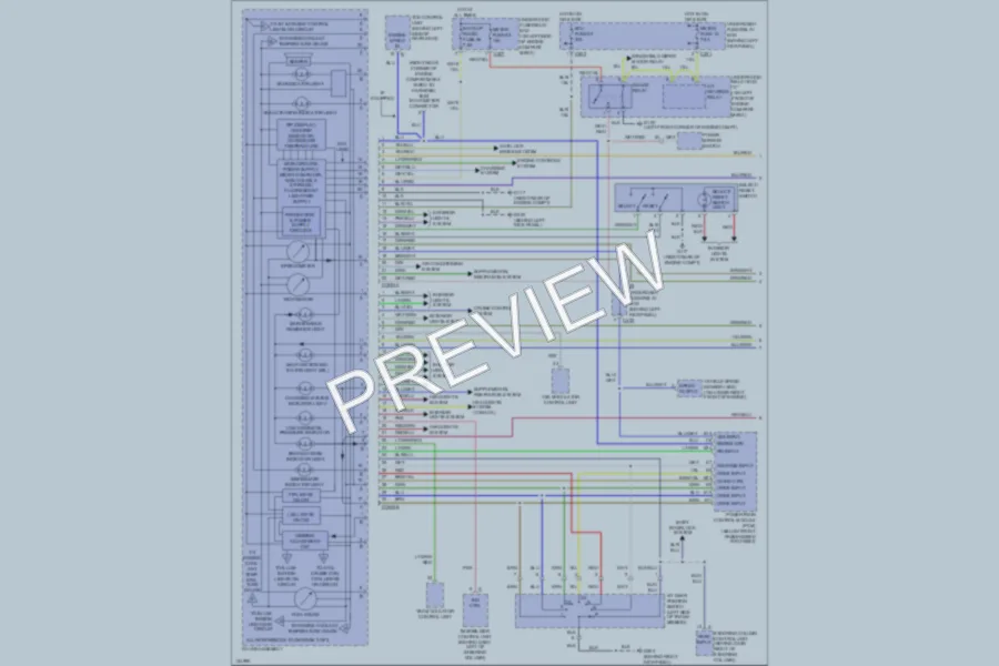 2001 Acura 35RL Instrument Cluster wiring diagram preview
