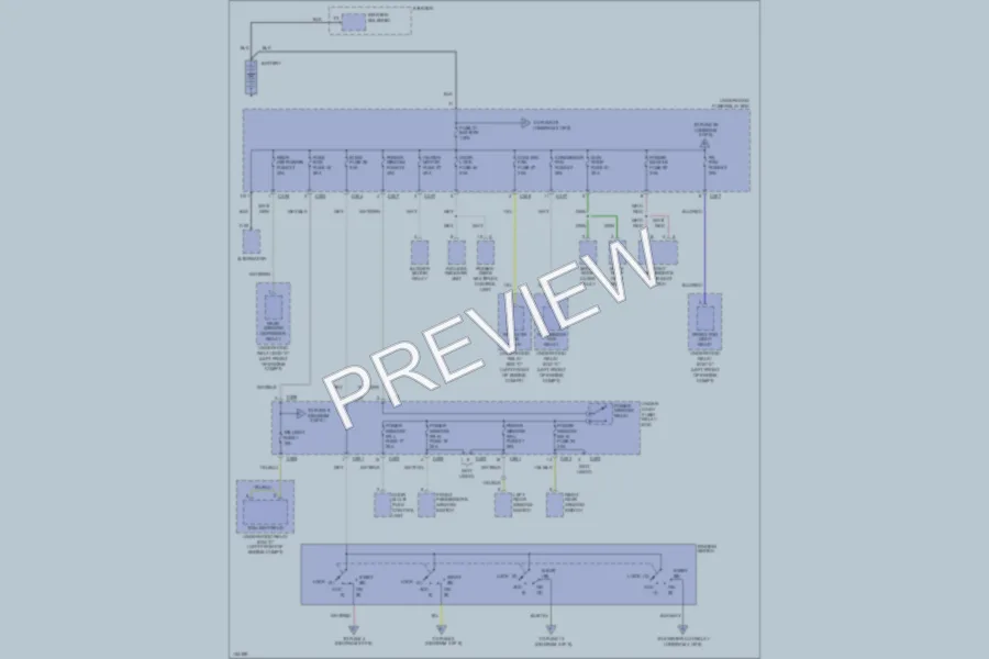 2001 Acura 35RL Power Distribution wiring diagram preview