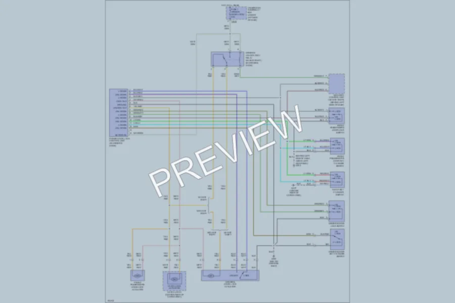 2001 Acura Integra Power Door Locks wiring diagram preview