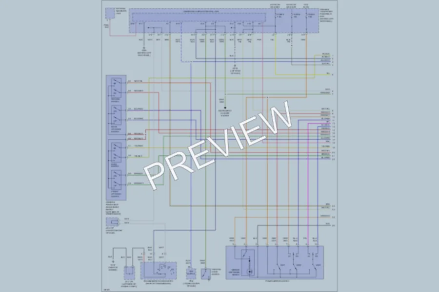2001 Acura MDX Memory Systems wiring diagram preview