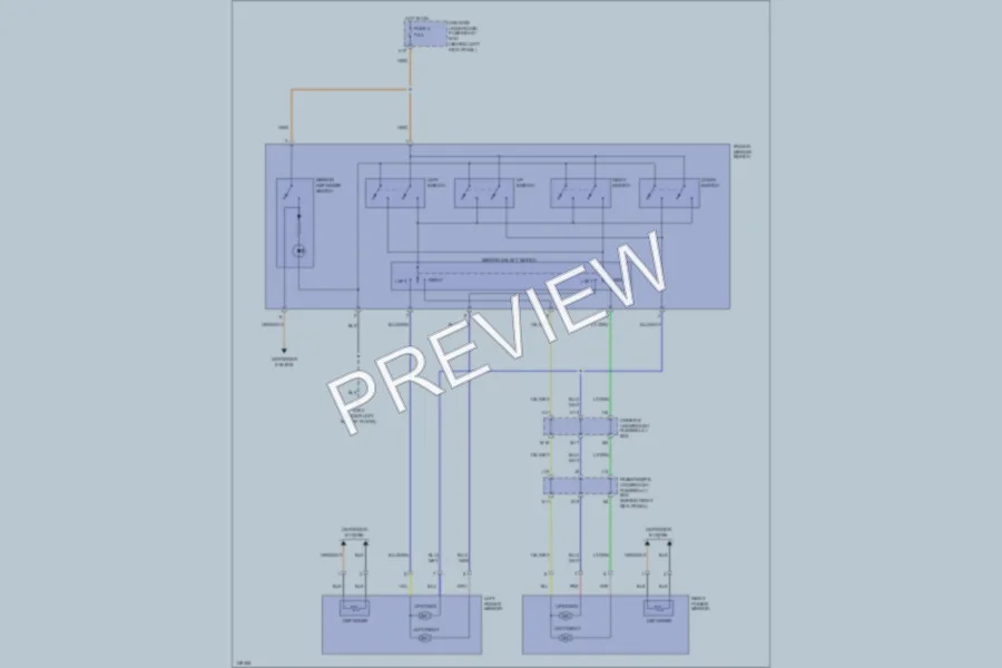 2001 Acura MDX Power Mirrors wiring diagram preview
