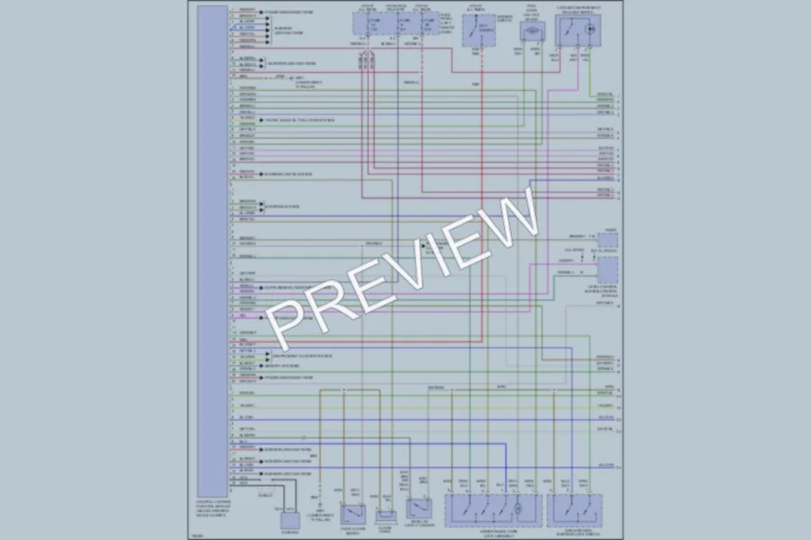 2001 Audi A6 Anti Theft wiring diagram preview